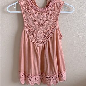 Lace detail tank